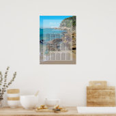 Rocky Beach Hochzeitskarte Poster (Küche)