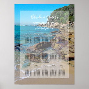 Rocky Beach Hochzeitskarte Poster