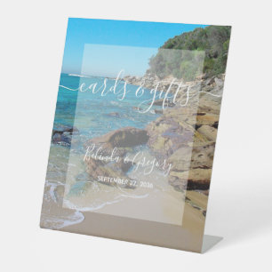 Rocky Beach Hochzeitskarten & Geschenke Sockelschild