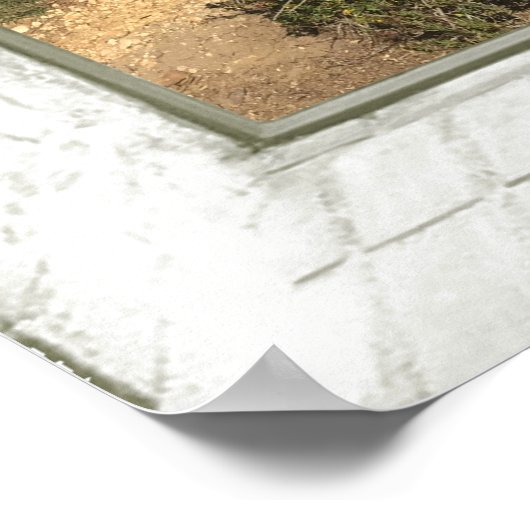 Rocky Beach Imitate Window Poster (Ecke)