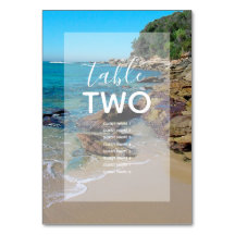 Rocky Beach Wedding Guest Names