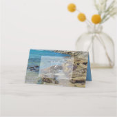 Rocky Beach Wedding Platzkarte (Rückseite)