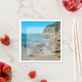 Rocky Beach Wedding Serviette (Beispiel)