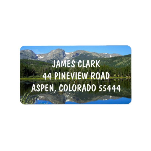 ROCKY BERGE GROSSE RÜCKSENDEADRESSEN-AUFKLEBER ADRESSAUFKLEBER (Vorne)