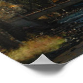 ROCKY BERGFALL FOTO POSTER (Ecke)