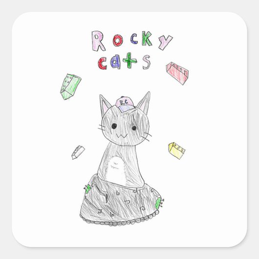 Rocky Cats Aufkleber (Vorderseite)