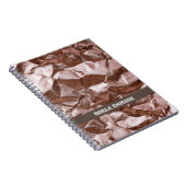 Rocky Classy Rose Gold Monogram Notebook Notizblock (Rechte Seite)