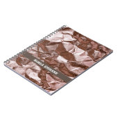 Rocky Classy Rose Gold Monogram Notebook Notizblock (Linke Seite)
