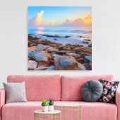 Rocky Coast shore Ocean Canvas Leinwanddruck (Insitu (Wohnzimmer))