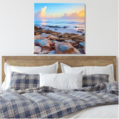 Rocky Coast shore Ocean Canvas Leinwanddruck (Insitu (Schlafzimmer))