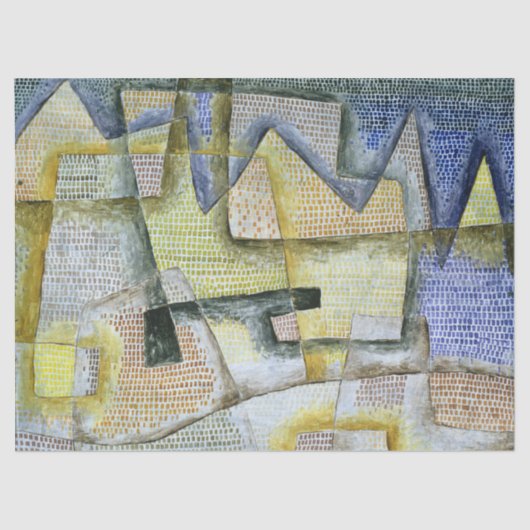 Rocky Coast von Paul Klee Seidenpapier (Vorderseite)