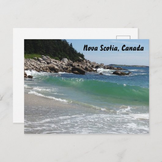 Rocky Coastline Postkarte (Vorne/Hinten)