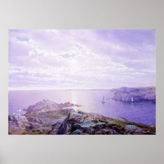 Rocky Cove von William Trost Richards Poster (Vorne)