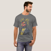 Rocky der Hahn Retro T-Shirt (Vorne ganz)