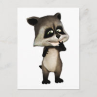 Rocky der Niedliche Cartoon Raccoon