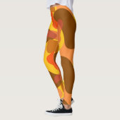Rocky Desert Orange Camouflage Pattern Leggings (Links)