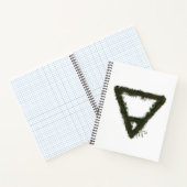 Rocky Earth Element Alchemy Symbol Spiral Notizblock (Innenseite)