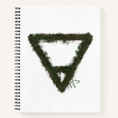 Rocky Earth Element Alchemy Symbol Spiral Notizblock (Vorderseite)