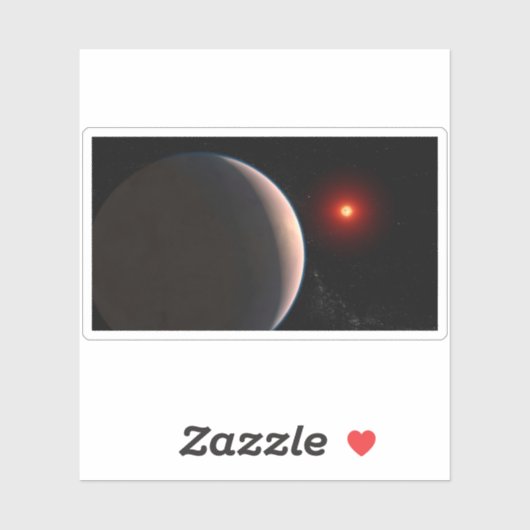 Rocky Exoplanet GJ 486 B Orbit A Red Dwarf Star Aufkleber (Blatt)