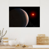 Rocky Exoplanet GJ 486 B Orbit A Red Dwarf Star Poster (Küche)