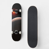 Rocky Exoplanet GJ 486 B Orbit A Red Dwarf Star Skateboard (Vorderseite)