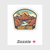 Rocky Ford, Georgien Aufkleber (Blatt)