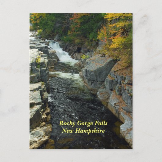 Rocky Gorge Falls, NH Postcard Postkarte (Vorderseite)