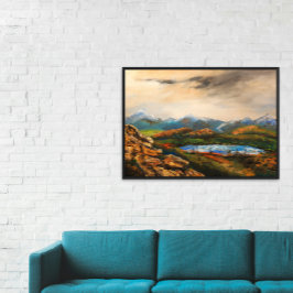 "Rocky Heights" Landscape Painting Fotodruck