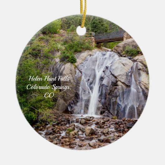 Rocky Helen Hunt Falls Circle Ornament (Vorne)