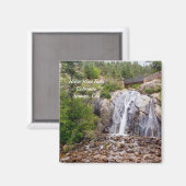 Rocky Helen Hunt Falls Square Magnet (Vorderseite/Rückseite)