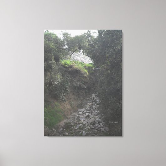 Rocky Hill am Unteren Arroyo Seco Nature Trail Leinwanddruck (Vorderseite)