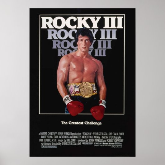 ROCKY III MOVIE POSTER (Vorne)
