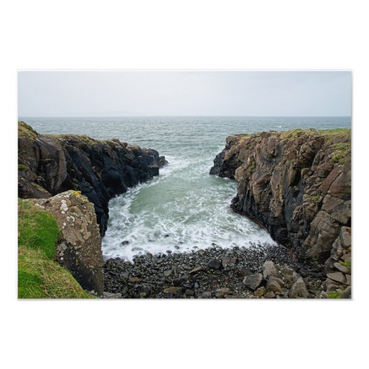 Rocky Küstenlinie Nordirland Fotodruck (Vorne)