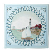 Rocky Lighthouse Fliese (Vorderseite)