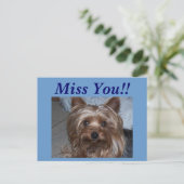 Rocky "Miss You!" Postkarte (Stehend Vorderseite)