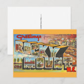 Rocky Mount NC Postkarte (Vorne/Hinten)