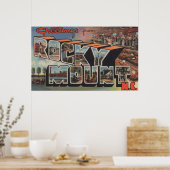 Rocky Mount, North Carolina - Großbuchstaben Poster (Küche)