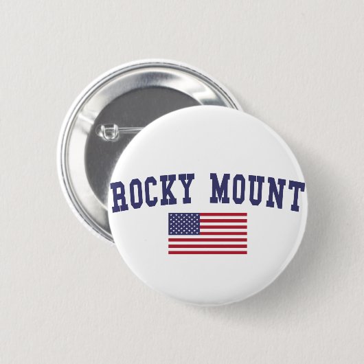 Rocky Mount US-Flagge Button (Vorne & Hinten)