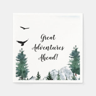 Rocky Mountain Abenteuer-Baby-Shower-Servietten Serviette