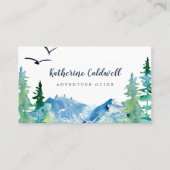 Rocky Mountain Adventure Guide Business Card Visitenkarte (Vorderseite)