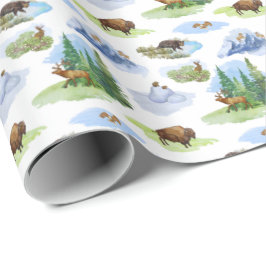 Rocky Mountain Animal Toile (Original) Geschenkpapier