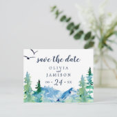 Rocky Mountain Ankündigung Datum freihalten Postka (Stehend Vorderseite)