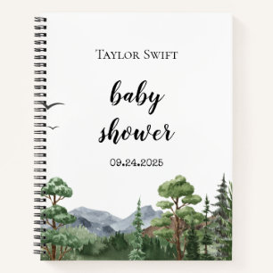 Rocky Mountain Baby Shower Geschenk-Verfolger Notizblock
