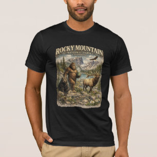 Rocky Mountain Bigfoot-Wildnis-Eskapade T-Shirt