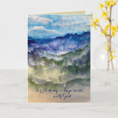 Rocky Mountain Blues Grußkarte Karte (Gelbe Blume)