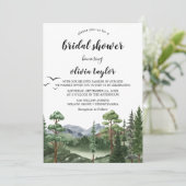 Rocky Mountain Bridal Dusche Einladung (Stehend Vorderseite)