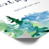 Rocky Mountain Cards & Geschenke Benutzerdefiniert Poster (Ecke)