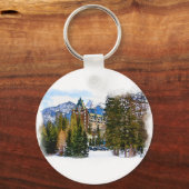 Rocky Mountain Castle - Banff Kanada Schlüsselanhänger (Vorderseite)