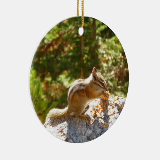 Rocky Mountain Chipmunk Keramik Ornament (Rechts)