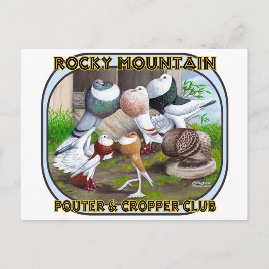 Rocky Mountain Club Logo Postkarte (Vorderseite)
